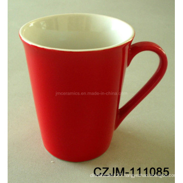 Ceramic Red Mug in Novelty Design